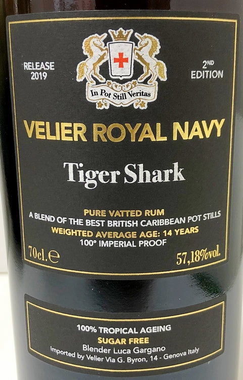 ヴェリエ　ロイヤルネービー　タイガーシャーク　57.18度　2019リリース　700ml