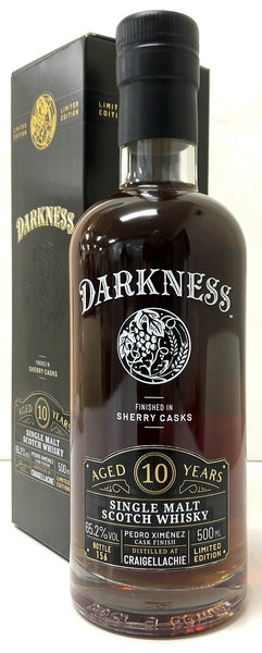 日本限定　ダークネス　クライゲラキ　10年　ペドロヒメネスオクタブカスク　フィニッシュ　65.2度　500ml
