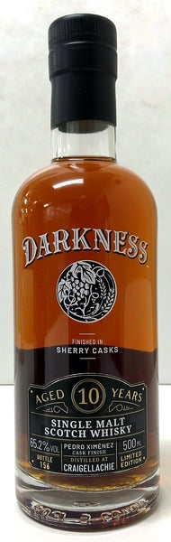 日本限定　ダークネス　クライゲラキ　10年　ペドロヒメネスオクタブカスク　フィニッシュ　65.2度　500ml