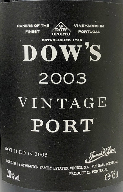 ダウズ　ヴィンテージポート　2003　750ml