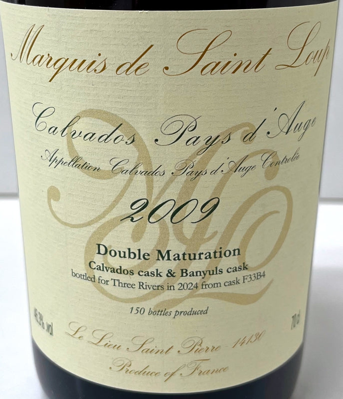 マルキ・ド・サンループ 2009 ヴィンテージ シングルカスク ヴァニュルスワイン カスクフィニッシュ 46.3度 700ml