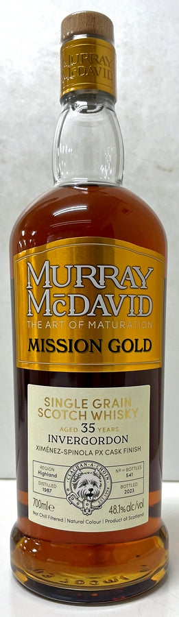 マーレイ・マクダヴィッド　ミッションゴールド　インヴァーゴード　1987	35年　48.1度	700ml