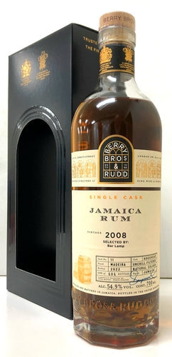 BB&R　ジャマイカンラム　2008　13年　マデイラカスクフィニッシュ Bar Lamp　54.9度　700ml
