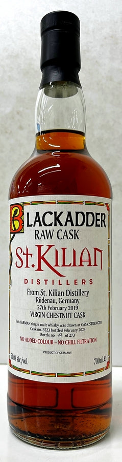 ブラックアダー　ロウカスク　 ザンクトキリアン　ヴァージンチェスナットカスク　Cask No: 3523　60度　700ml
