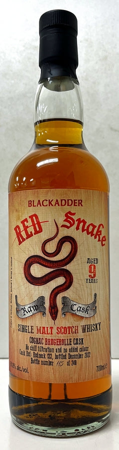レッドスネーク　ロウカスク　9年　コニャック ブルジュロールカスク　Cask ref: Redneck133　61.8度　700ml