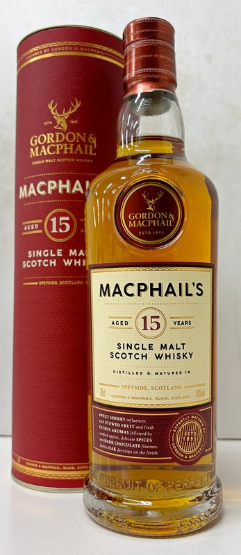 ゴードン＆マクファイル　マクファイルズ　15年　40度　700ml