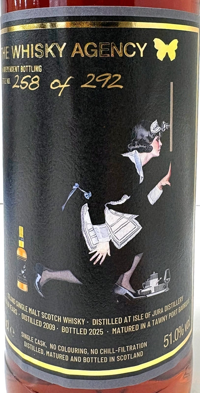 The Whisky Agency ISLE OF JURA 2009 16yo TAWNY PORT FINISH 51% 700ml