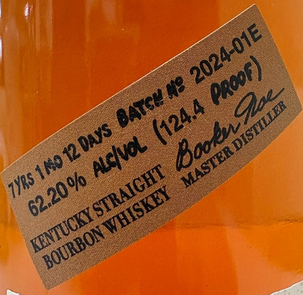 ブッカーズ　2024-01E　62.20度（124.4PROOF）　750ml