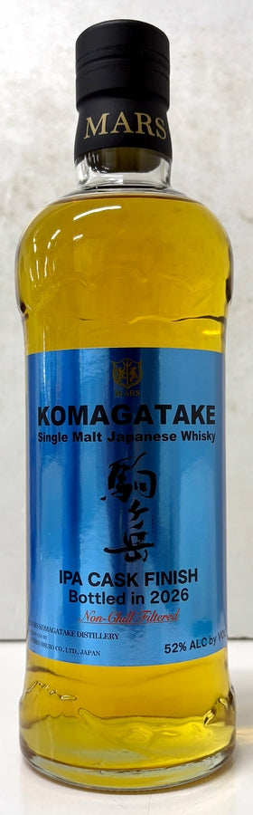 シングルモルト　駒ヶ岳　IPAカスク　フィニッシュ　Bottled in 2026　52度　700ml