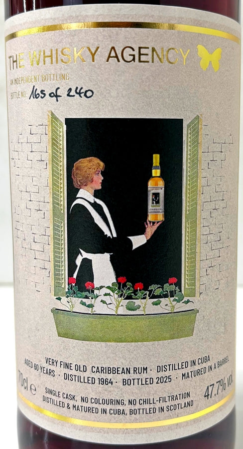 THE WHISKY AGENCY CARIBBEAN RUM 1964 60Yo BARREL 47.7% 700ml