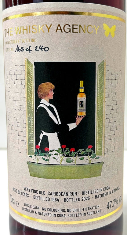 THE WHISKY AGENCY CARIBBEAN RUM 1964 60Yo BARREL 47.7% 700ml