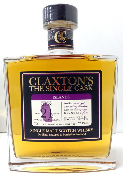 ウィスキーの通販なら吉野酒店オンラインショップ クラクストンズ アラン 1996 21年 S P 52 1度 700ml